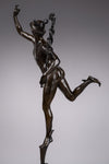 Large Grand Tour Bronze Of Mercury After Giambologna - Foundry Of Georgio Sommer. - Harrington Antiques