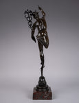 Large Grand Tour Bronze Of Mercury After Giambologna - Foundry Of Georgio Sommer. - Harrington Antiques