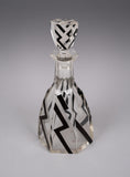 Large Karl Palda Art Deco Czech Crystal Decanter, c.1930s - Harrington Antiques