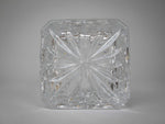 Large Lead Crystal Cut Glass Square Section Spirit Decanter - Harrington Antiques