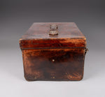 Large Leather Luggage Hat Box by T. Evins & Co, Exeter. - Harrington Antiques