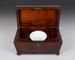 Large Regency Rosewood Tea Caddy With Fitted Interior (and Royal Marine Badges). - Harrington Antiques