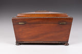 Large Regency Rosewood Tea Caddy With Fitted Interior (and Royal Marine Badges). - Harrington Antiques