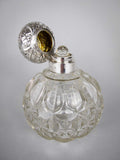 Large Sterling Silver & Cut Glass Scent Bottle by William Hutton & Sons, Birmingham, 1902. - Harrington Antiques