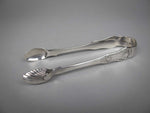 Large Sterling Silver Sugar Tongs. James & William Marshall, Edinburgh, 1840. - Harrington Antiques