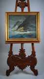 Large Textural Seascape by Robert Ixer - Oil On Canvas. - Harrington Antiques