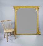 Large Victorian Giltwood Overmantle Mirror, c.1890 - Harrington Antiques