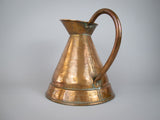 Large Victorian Hammered Copper Harvest Jug - Harrington Antiques