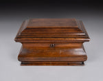 Large Victorian Mahogany Bombe Tea Caddy, c.1840 - Harrington Antiques