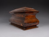 Large Victorian Mahogany Bombe Tea Caddy, c.1840 - Harrington Antiques