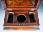 Large Victorian Mahogany Bombe Tea Caddy, c.1840 - Harrington Antiques