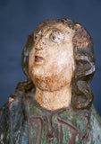 Late 17th / Early 18th Century Polychrome Carved Wooden Figure of The Madonna - Harrington Antiques