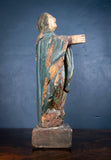 Late 17th / Early 18th Century Polychrome Carved Wooden Figure of The Madonna - Harrington Antiques