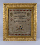 Late 18th Century Sampler by Louise Simmons, Aged 7. - Harrington Antiques