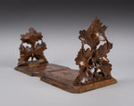 Late 19th Century Black Forest Oak Leaf Extending Book Rack - Harrington Antiques