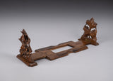 Late 19th Century Black Forest Oak Leaf Extending Book Rack - Harrington Antiques