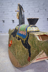 Late 19th Century Folk Art Painted Wooden Rocking Horse - Harrington Antiques