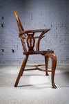 Late 19th Century Gothic Revival Yew & Elm Windsor Chair - Harrington Antiques