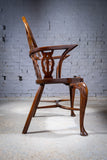 Late 19th Century Gothic Revival Yew & Elm Windsor Chair - Harrington Antiques