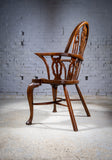 Late 19th Century Gothic Revival Yew & Elm Windsor Chair - Harrington Antiques