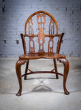 Late 19th Century Gothic Revival Yew & Elm Windsor Chair - Harrington Antiques