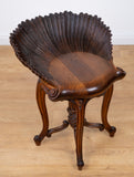 Late 19th Century Venetian Walnut Grotto Stool - Harrington Antiques