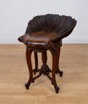 Late 19th Century Venetian Walnut Grotto Stool - Harrington Antiques