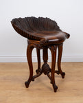 Late 19th Century Venetian Walnut Grotto Stool - Harrington Antiques