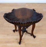 Late 19th Century Venetian Walnut Grotto Stool - Harrington Antiques