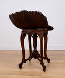 Late 19th Century Venetian Walnut Grotto Stool - Harrington Antiques