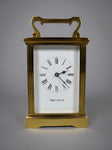 Mappin & Webb Brass Carriage Clock With Plaque Attributing to Sultanate of Oman, c.1985. - Harrington Antiques