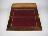 Mid-19th Century Rosewood & Mother of Pearl Writing Slope with Leather Interior. - Harrington Antiques