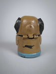 Mid Century Cold Painted Bronze Pug Dog Inkwell - Harrington Antiques