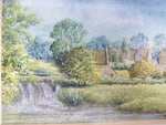 Miniature Watercolour 'Duddington, Northants' by Fay Howison - Framed. - Harrington Antiques