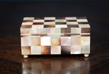 Mother of Pearl & Abalone Chequered Trinket Box, c.1910 - Harrington Antiques