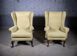 Near Pair Of Early 20th Century Wingback Armchairs. - Harrington Antiques