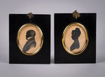 Near Pair Of Georgian Bronzed Silhouettes - Harrington Antiques