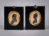 Near Pair Of Georgian Bronzed Silhouettes - Harrington Antiques