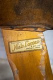 Near Pair Of Vintage Suede Pommel Horses by Niels Larsen & Son Ltd, c.1920 & 1940. - Harrington Antiques