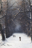 Nils Hans Christiansen (Danish, 1850-1922) - Skaters In A Winter Landscape. - Harrington Antiques