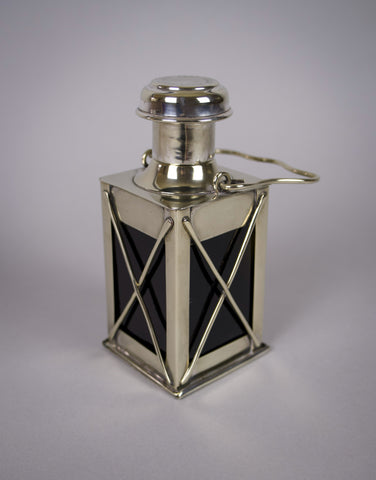 Novelty Silver Plate Lantern Decanter by Marples & Co, c.1910 - Harrington Antiques