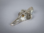 Novelty Silver Plated Dog Paper Clip, c.1920. (Greyhound / Whippet) - Harrington Antiques