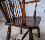 Oak & Elm Prince Of Wales Feathers Windsor Chair, c.1860. - Harrington Antiques