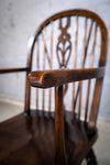 Oak & Elm Prince Of Wales Feathers Windsor Chair, c.1860. - Harrington Antiques