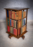 Oak Revolving Bookcase Made From Nelson's Flagship 'Foudroyant', by Goodall, Lamb & Heighway. - Harrington Antiques