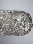 Ornate Sterling Silver Pin Tray by William Comyns & Sons, London, 1894. - Harrington Antiques