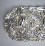 Ornate Sterling Silver Pin Tray by William Comyns & Sons, London, 1894. - Harrington Antiques