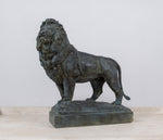 Painted Plaster Lion After Edward Kemeys (American 1843-1907) - Harrington Antiques