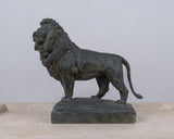 Painted Plaster Lion After Edward Kemeys (American 1843-1907) - Harrington Antiques