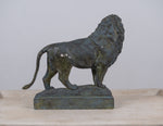 Painted Plaster Lion After Edward Kemeys (American 1843-1907) - Harrington Antiques